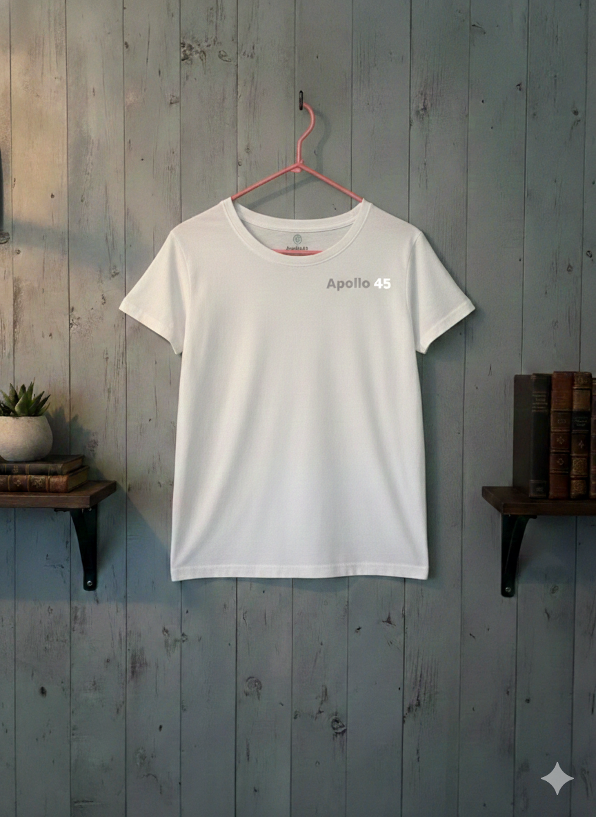 Apollo45 Classic Beyaz T-Shirt - 2